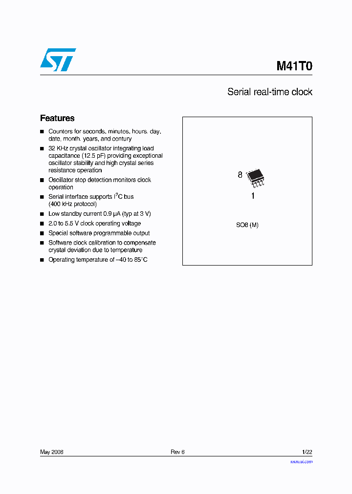 M41T008_4329701.PDF Datasheet