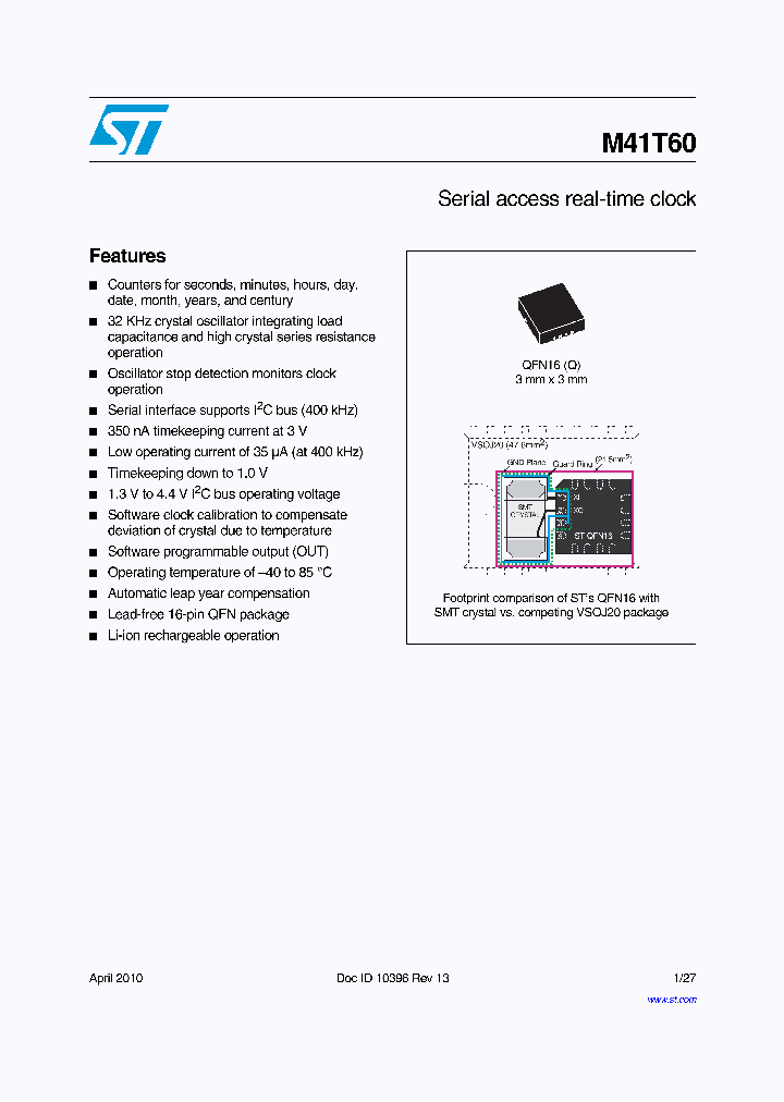 M41T60Q6F_4850214.PDF Datasheet