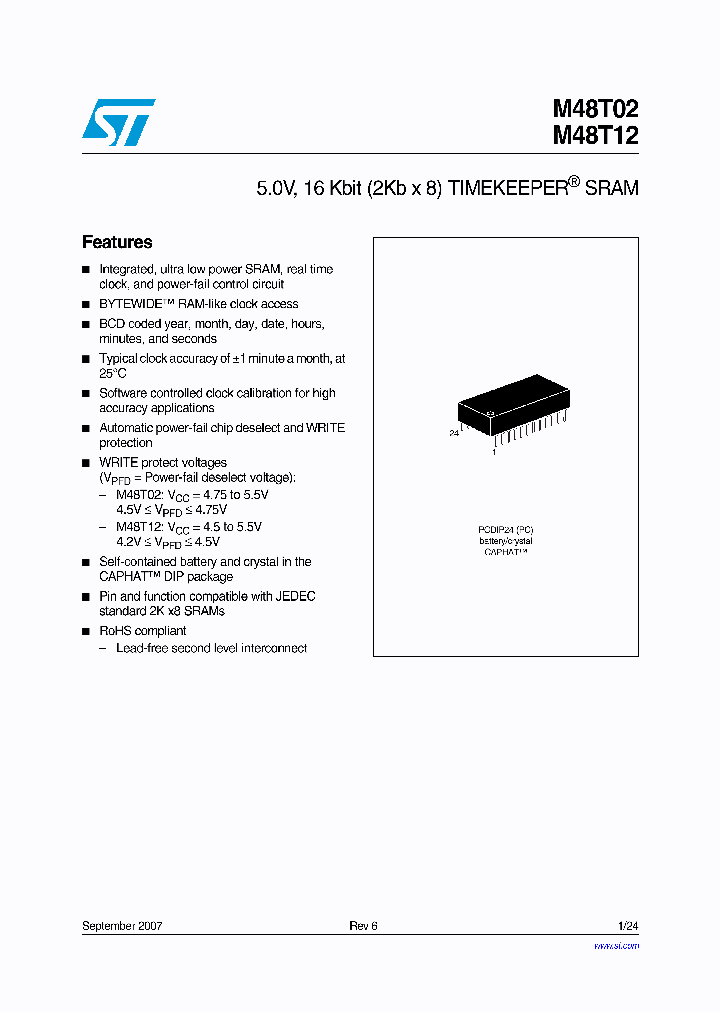 M48T0207_4380789.PDF Datasheet