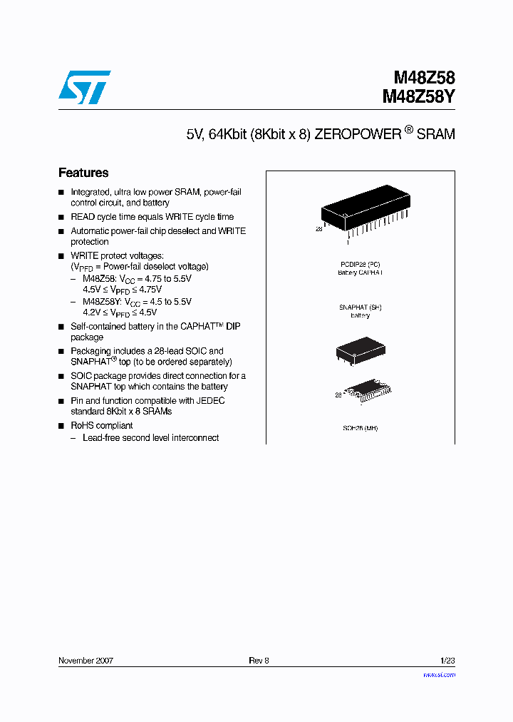 M48Z5807_4806040.PDF Datasheet