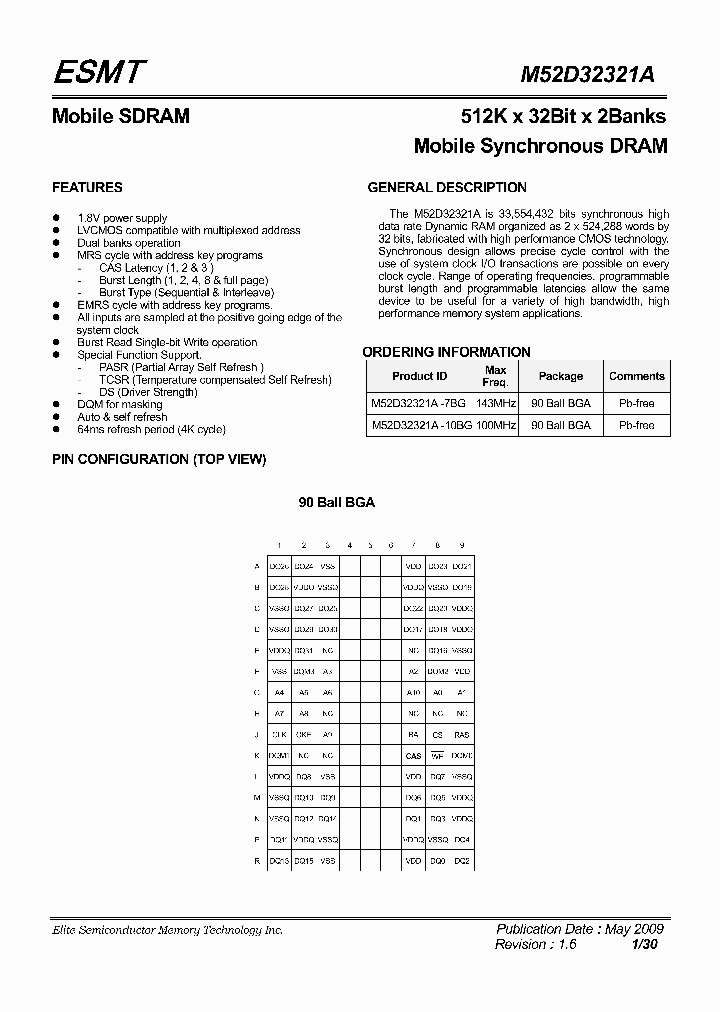 M52D32321A-7BG_4566563.PDF Datasheet