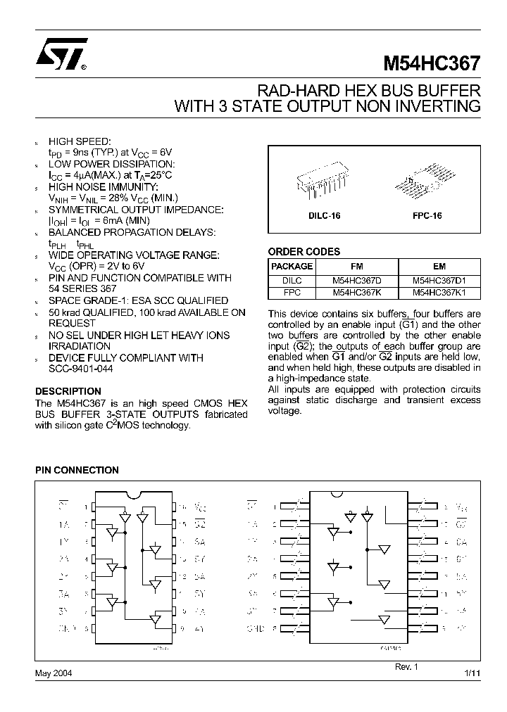 M54HC367K1_4555440.PDF Datasheet