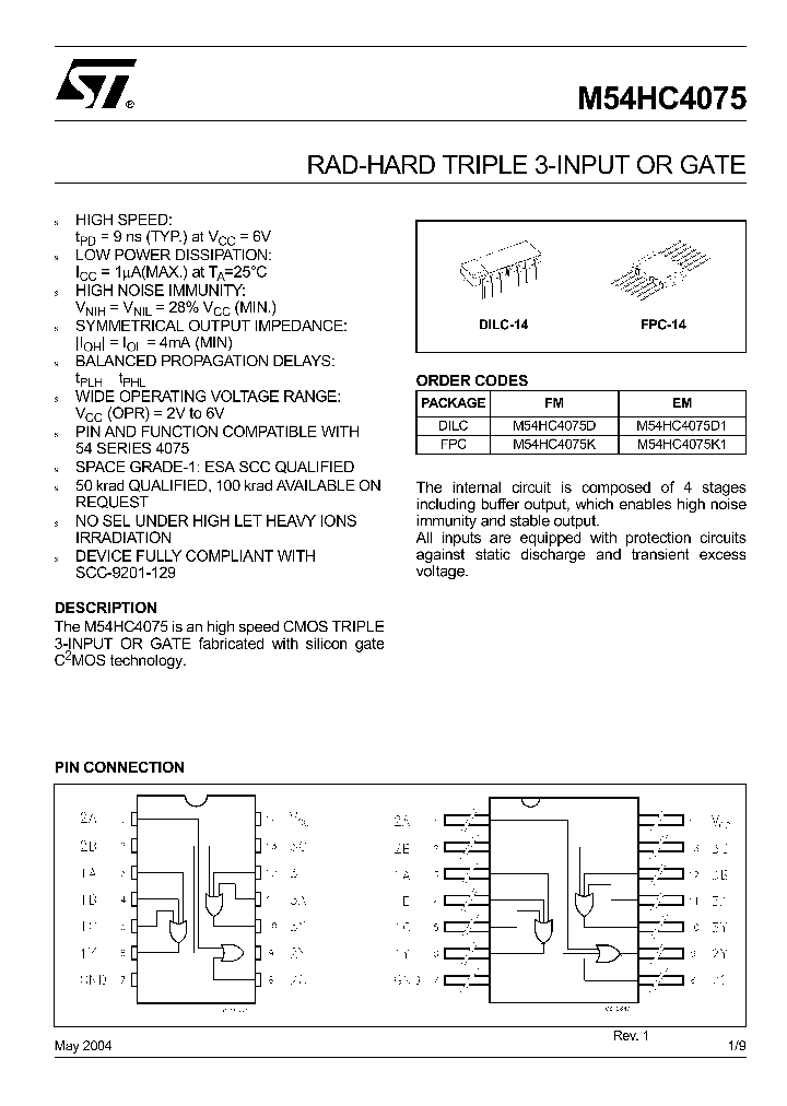 M54HC4075_4395797.PDF Datasheet