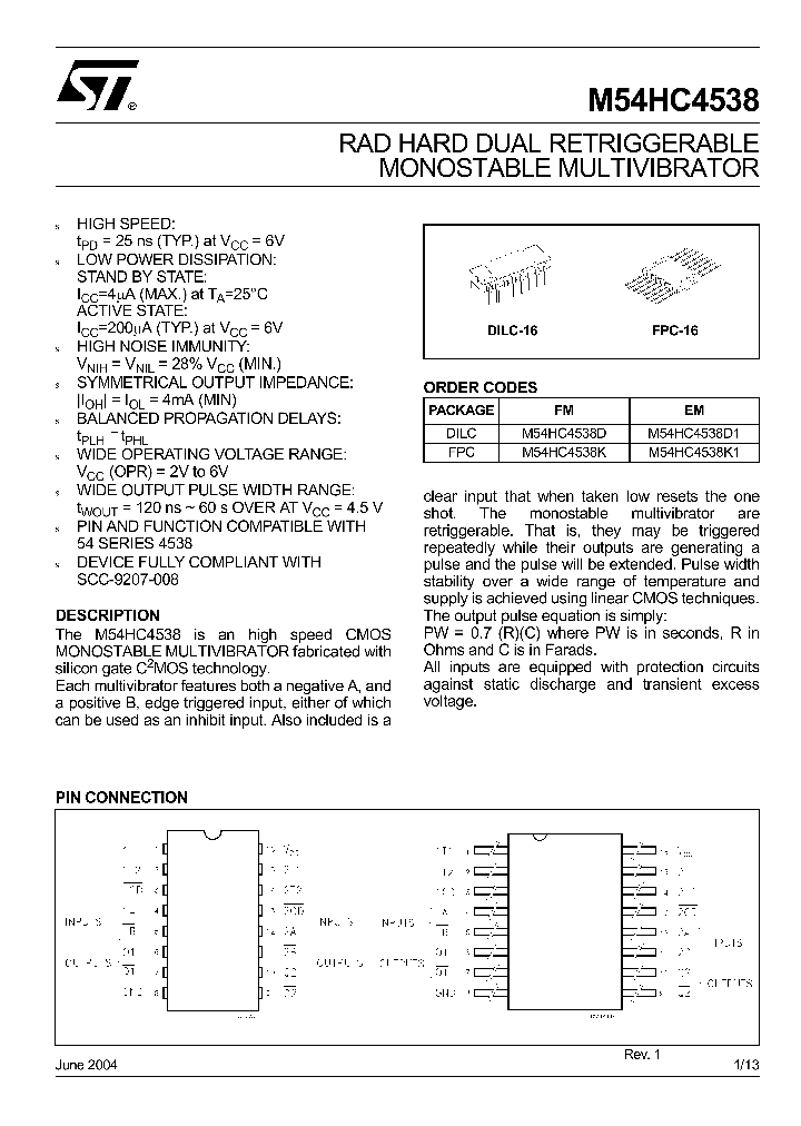 M54HC4538D_4331568.PDF Datasheet