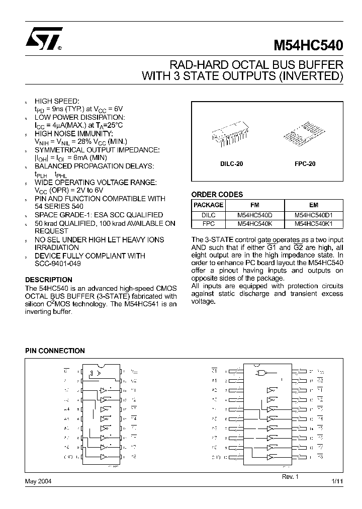 M54HC540_4224682.PDF Datasheet
