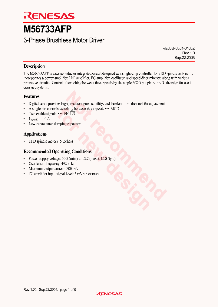 M56733AFP_4404971.PDF Datasheet