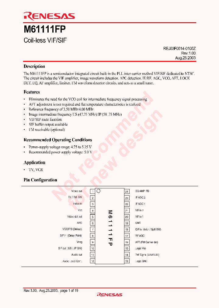 M61111FP_4625602.PDF Datasheet