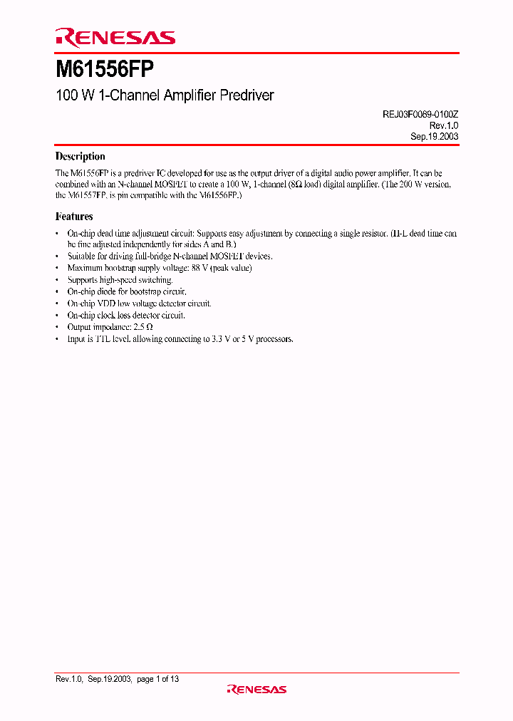 M61556FP_4412905.PDF Datasheet