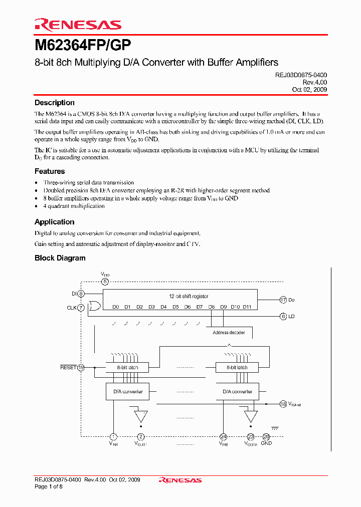 M62364GPDF_4572909.PDF Datasheet