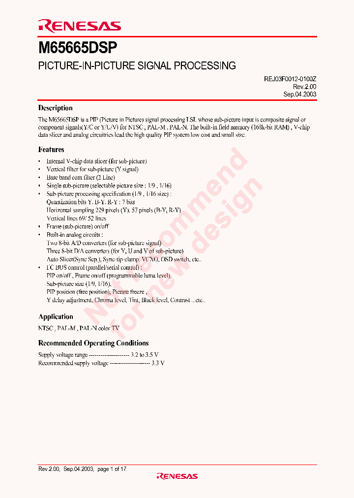 M65665DSP_4311208.PDF Datasheet