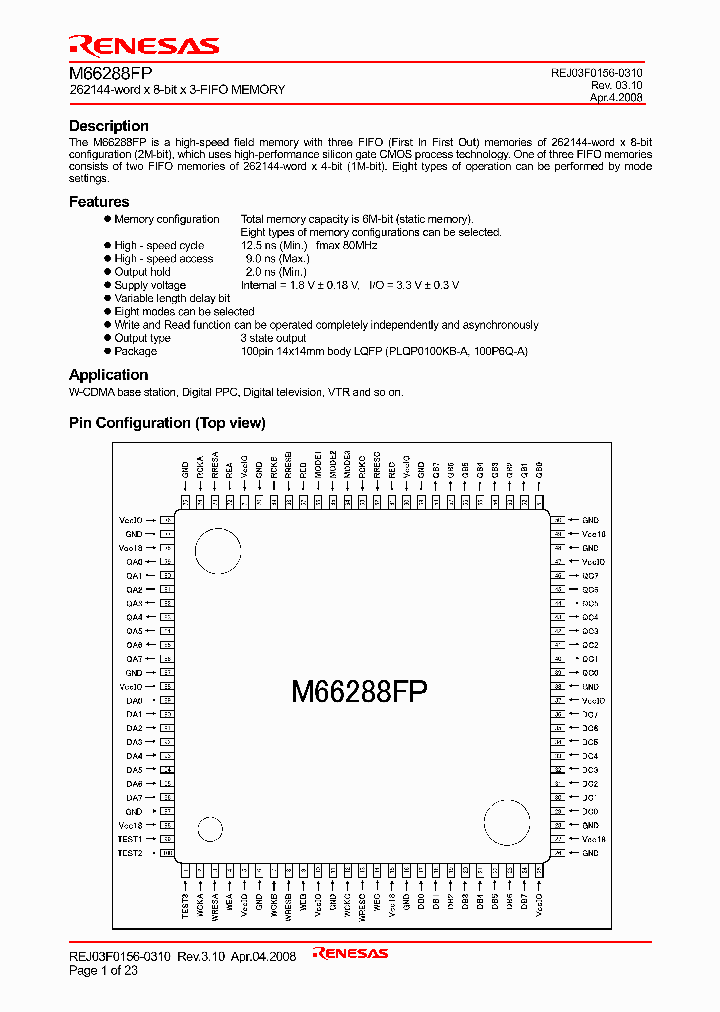 M66288FP_4238491.PDF Datasheet