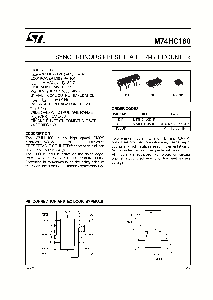 M74HC160RM13TR_4228859.PDF Datasheet