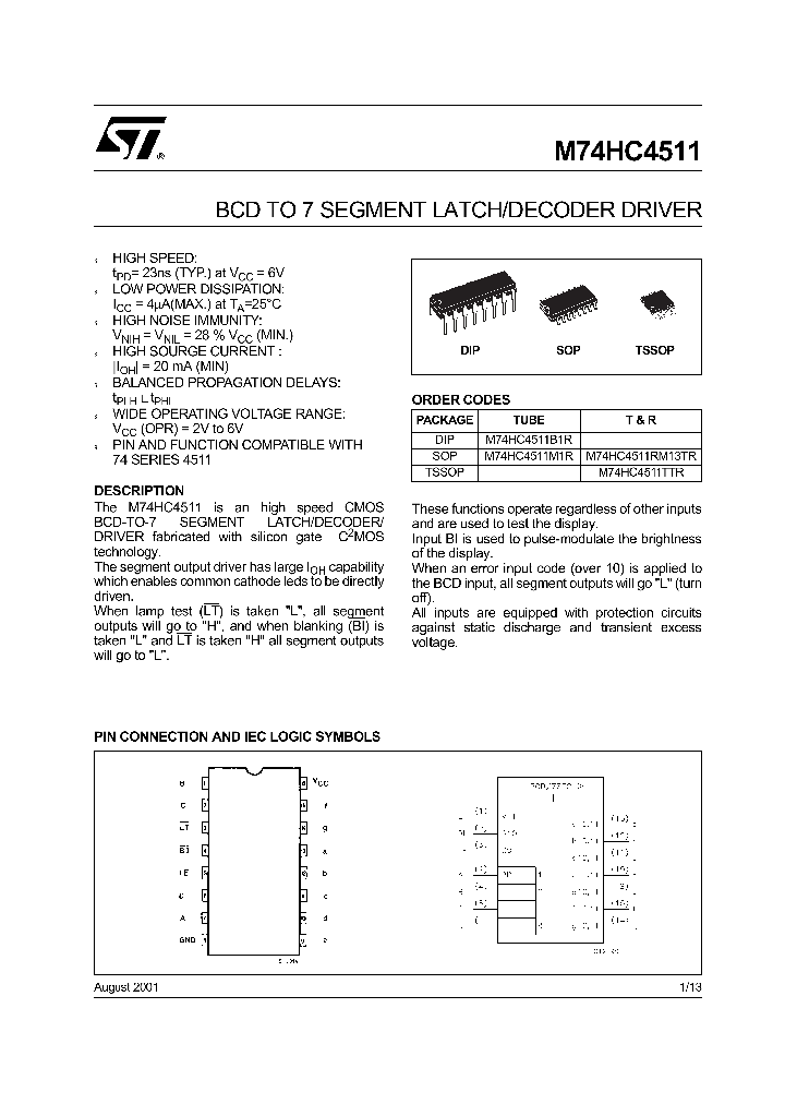 M74HC4511B1R_4246711.PDF Datasheet