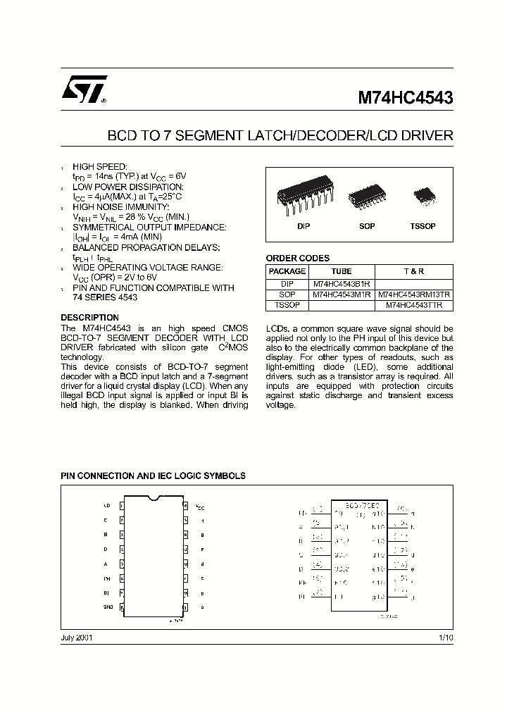 M74HC4543RM13TR_4251677.PDF Datasheet