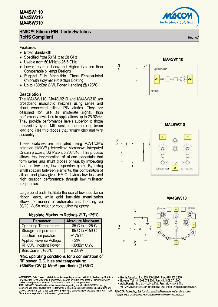 MA4SW310_4596966.PDF Datasheet