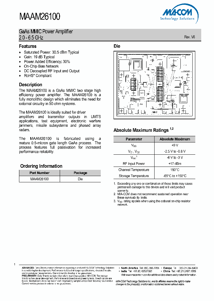 MAAM26100_4467225.PDF Datasheet