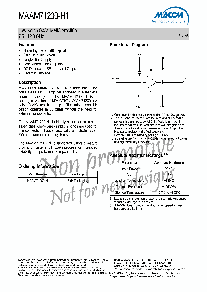 MAAM71200-H1_4765288.PDF Datasheet
