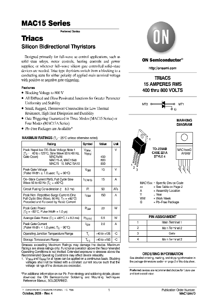 MAC15A10_4727802.PDF Datasheet