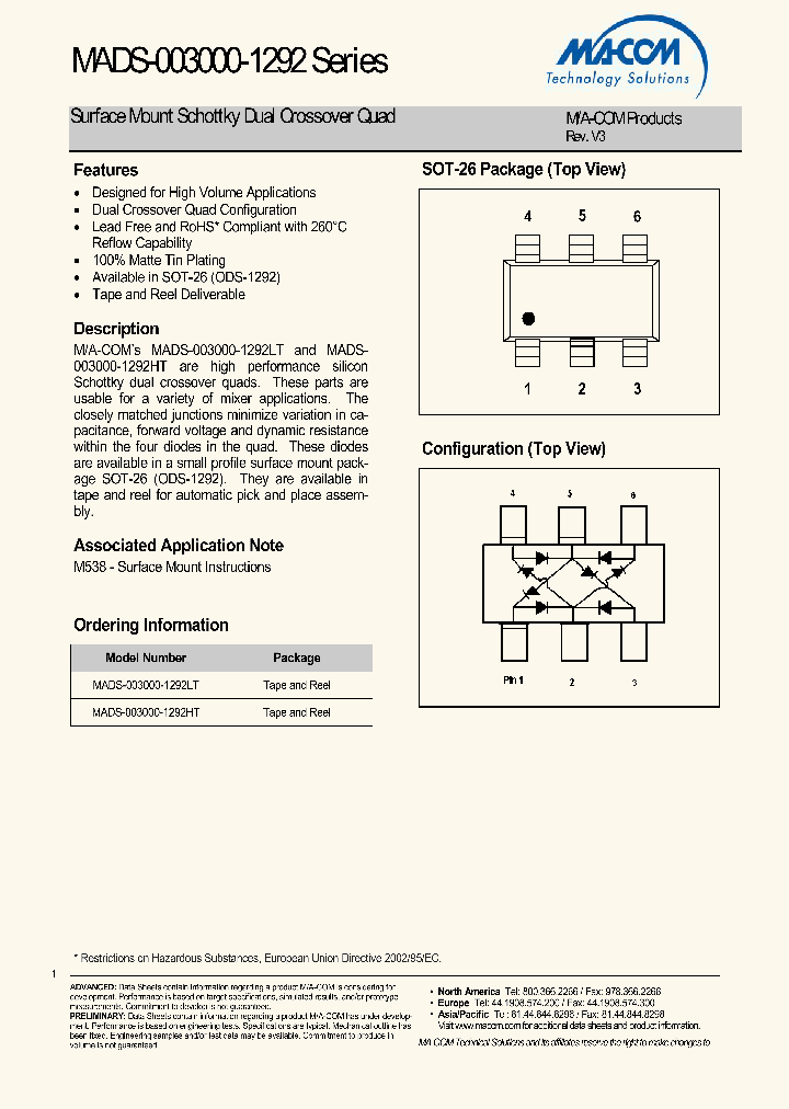 MADS-003000-1292_4542391.PDF Datasheet