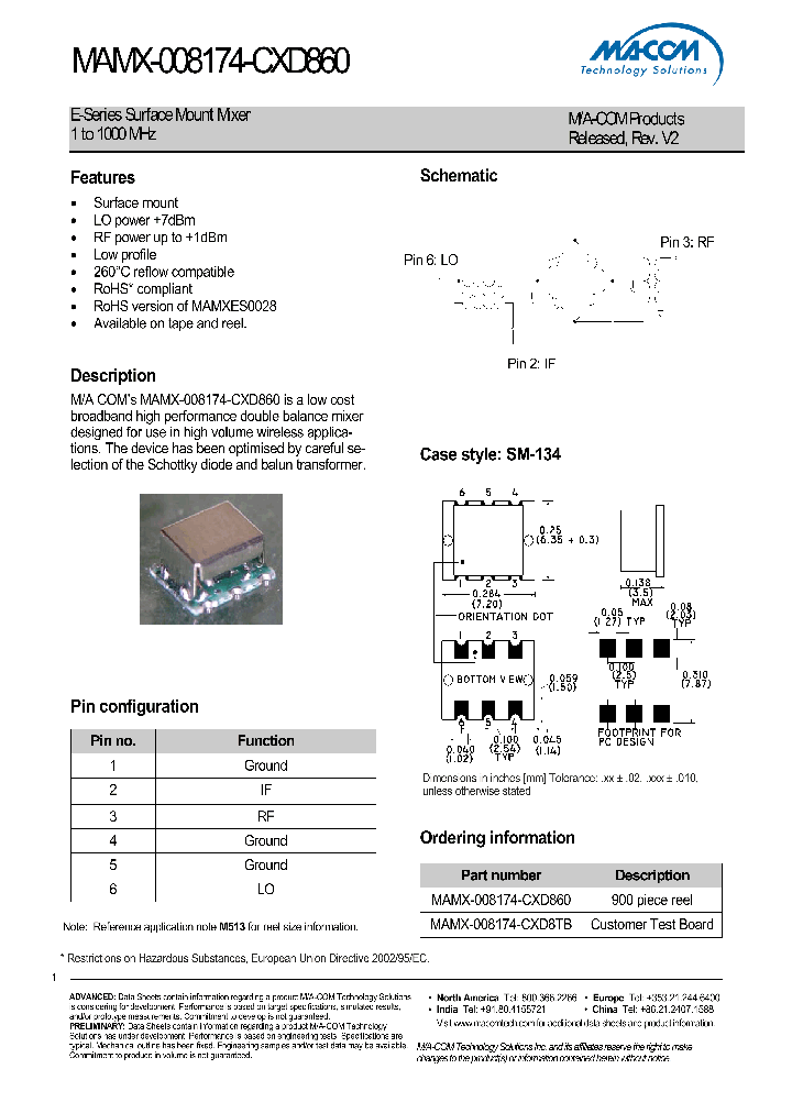 MAMX-008174-CXD860_4500527.PDF Datasheet