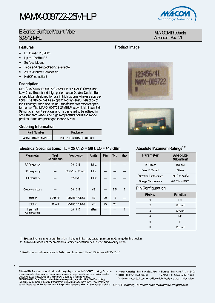 MAMX-009722-25MHLP_4522700.PDF Datasheet