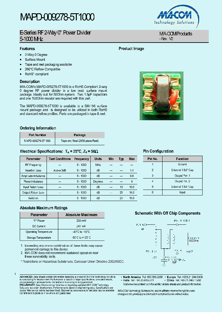MAPD-009278-5T1000_4502133.PDF Datasheet