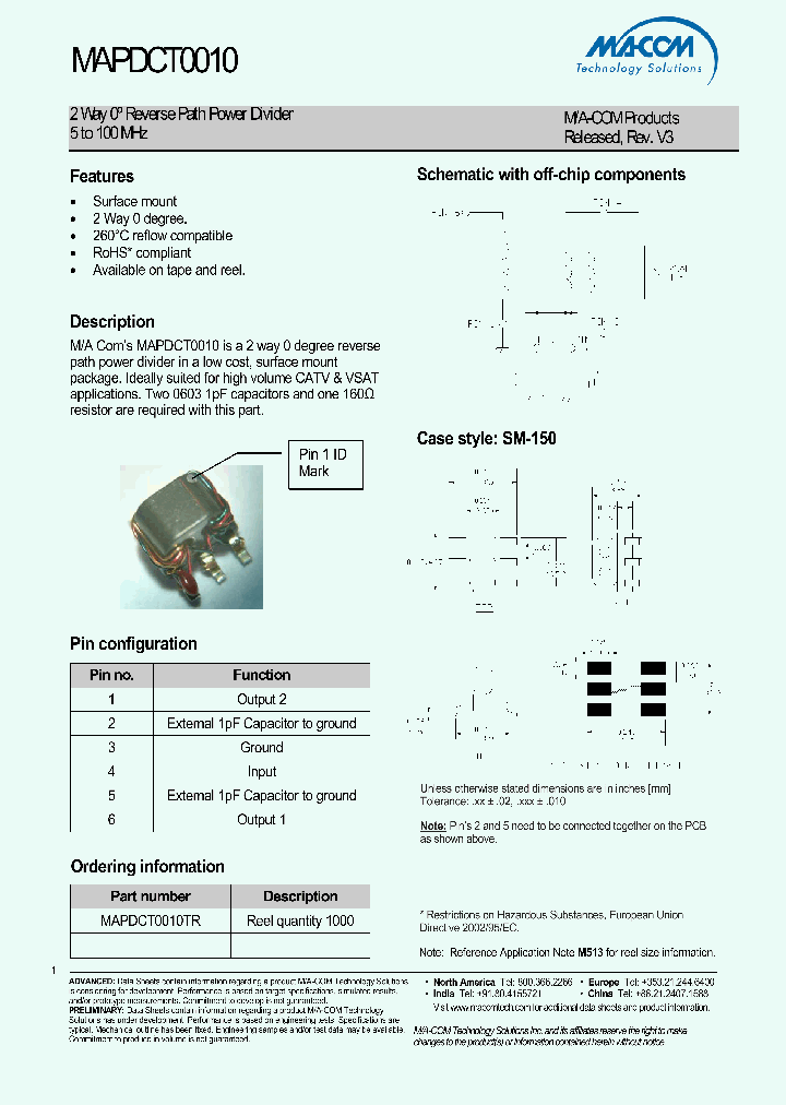 MAPDCT0010_4501137.PDF Datasheet