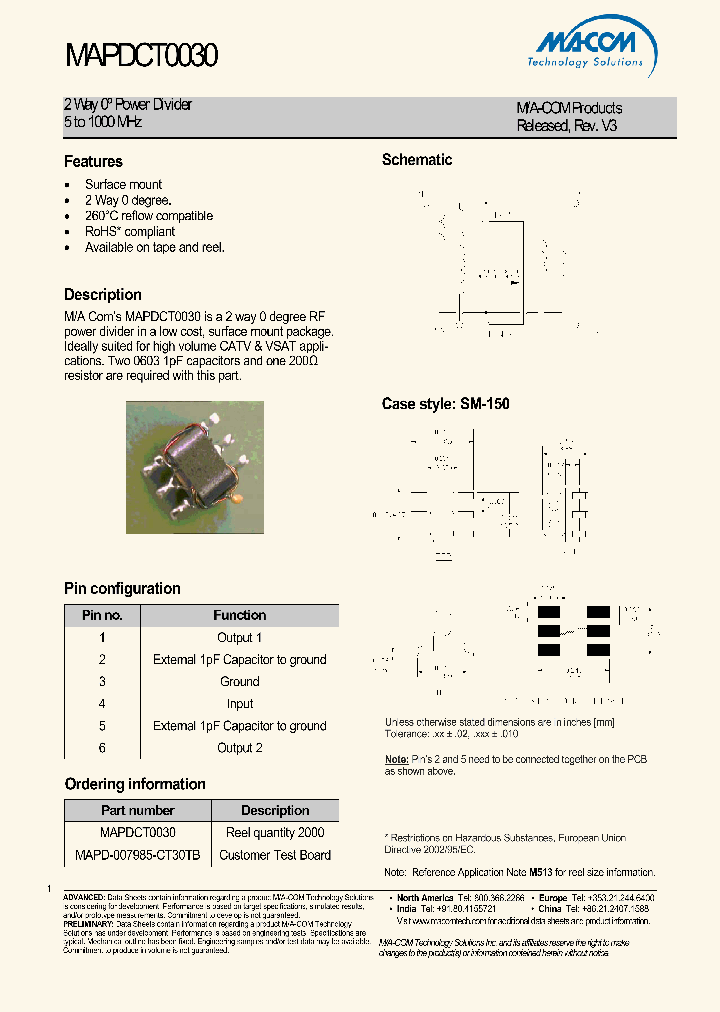 MAPDCT0030_4501147.PDF Datasheet