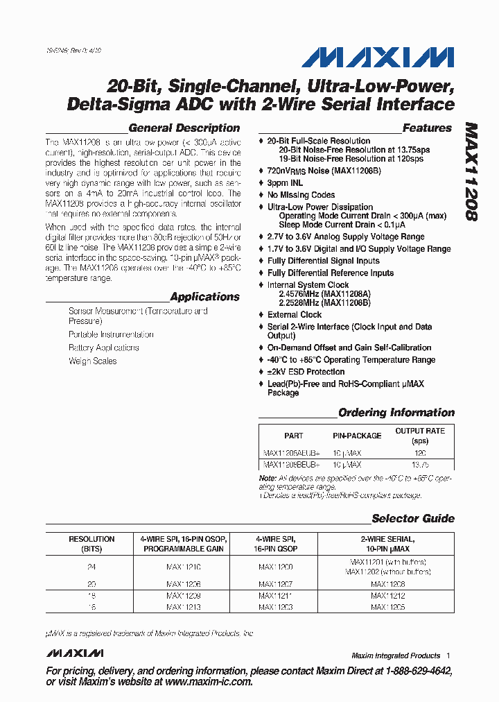 MAX11208_4872330.PDF Datasheet