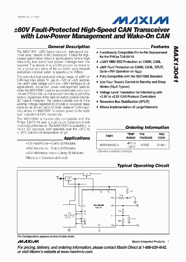 MAX13041ASD_4193727.PDF Datasheet