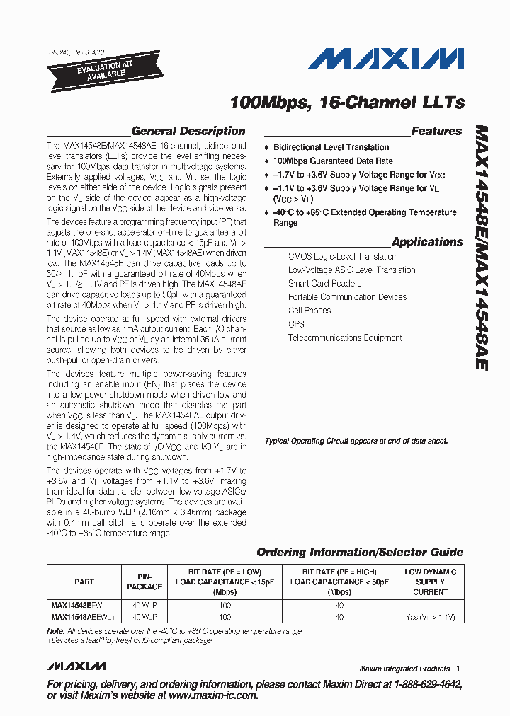 MAX14548AE_4556156.PDF Datasheet