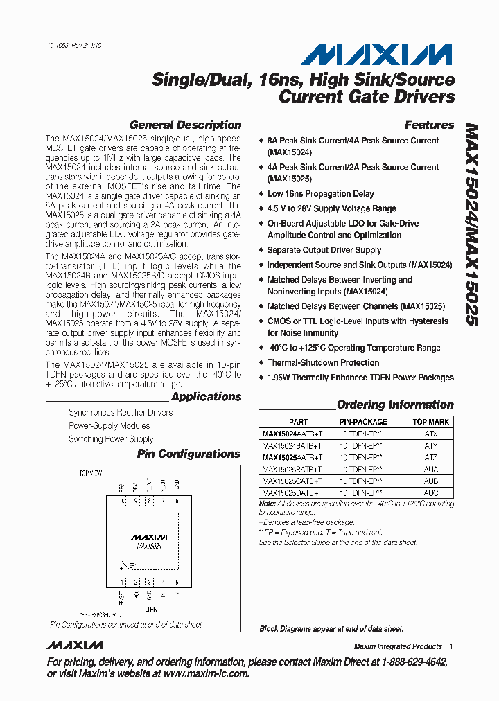 MAX15024AATB_4621689.PDF Datasheet