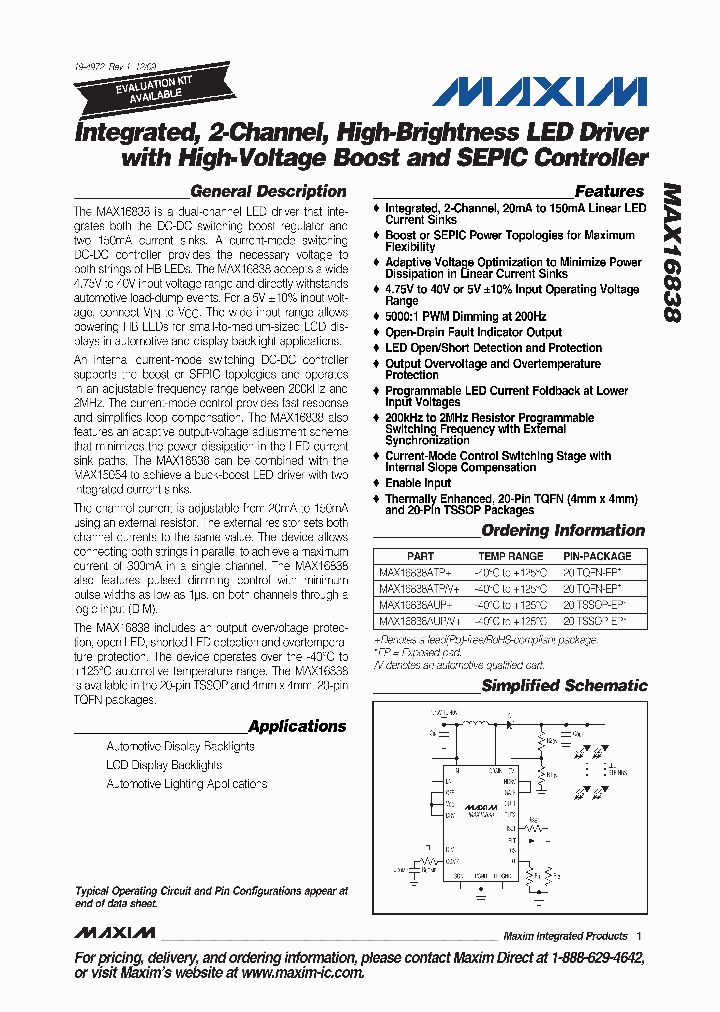 MAX16838ATP_4620383.PDF Datasheet