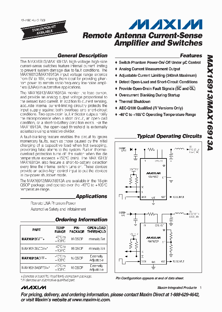 MAX16913GEE_4532456.PDF Datasheet