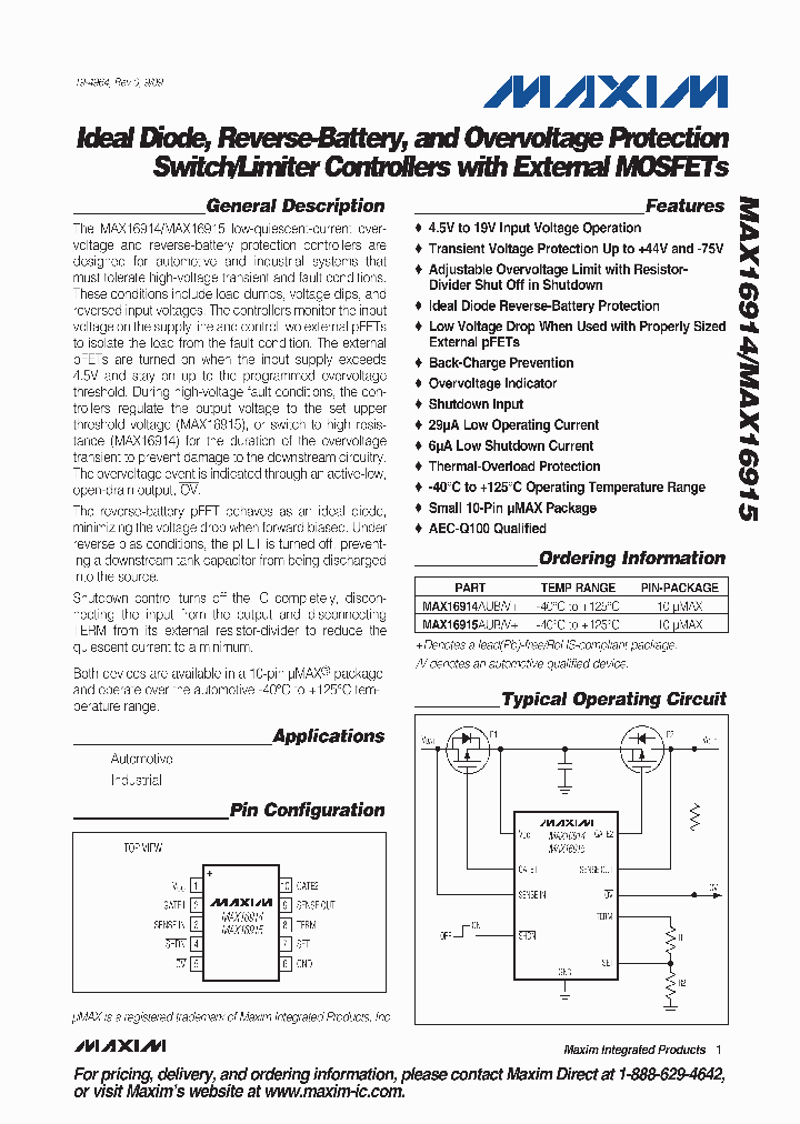 MAX16914AUBV_4525569.PDF Datasheet