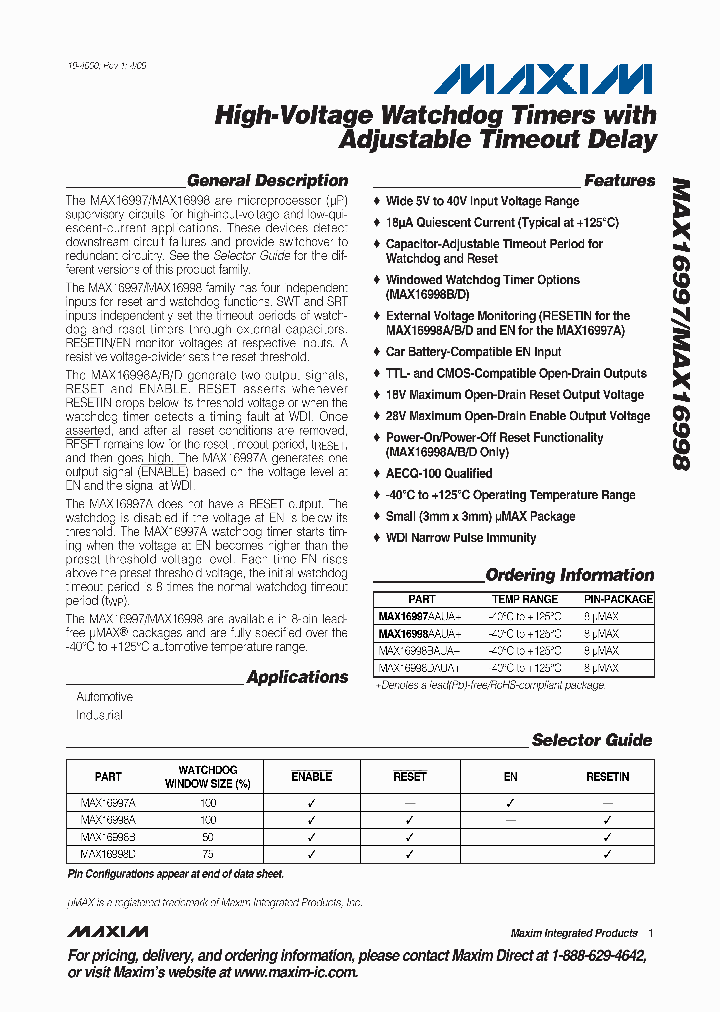 MAX16998BAUA_4505670.PDF Datasheet