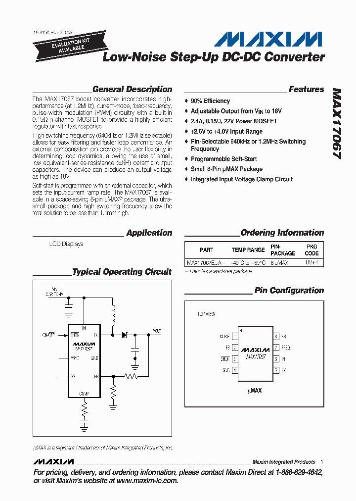 MAX17067EUA_4187697.PDF Datasheet