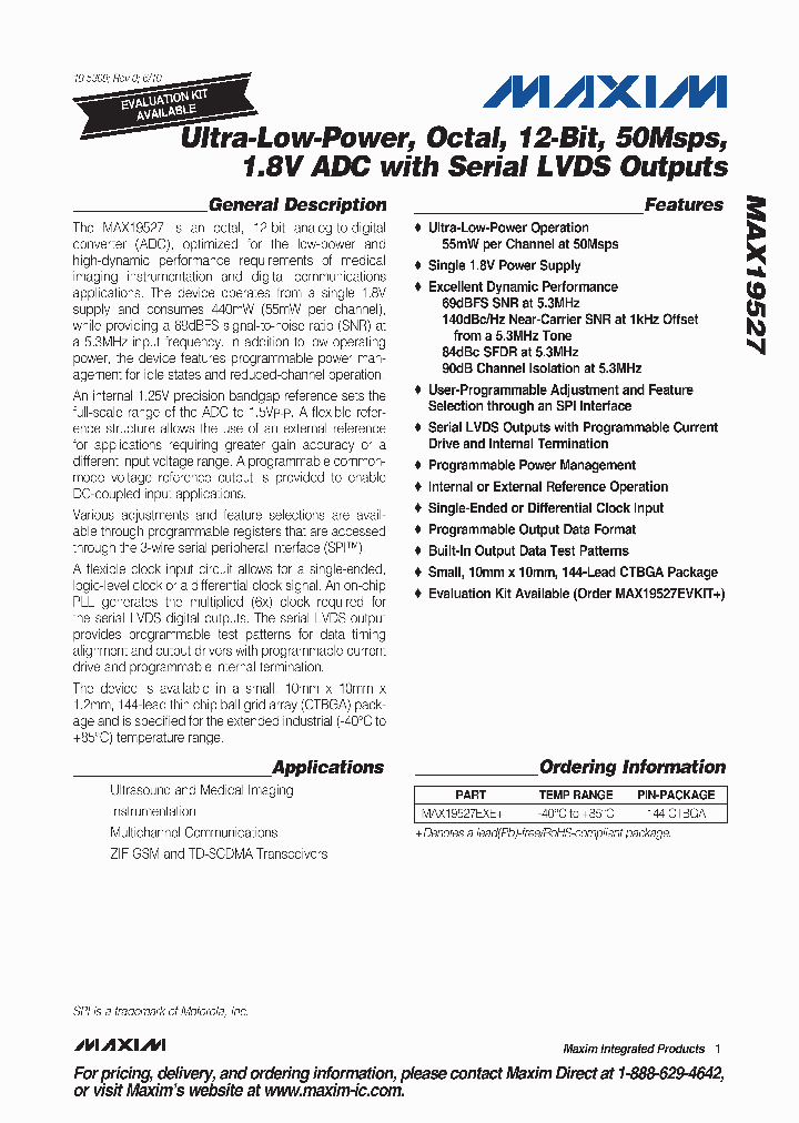 MAX19527EXE_4855188.PDF Datasheet