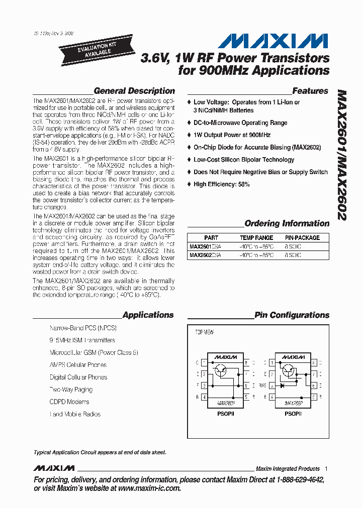 MAX2602_4530787.PDF Datasheet