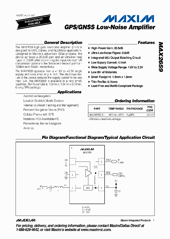 MAX2659ELT_4204678.PDF Datasheet