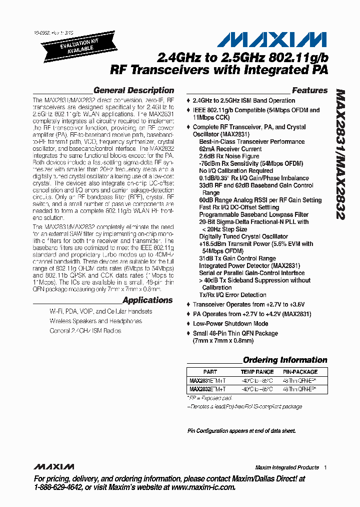 MAX2831_4555841.PDF Datasheet