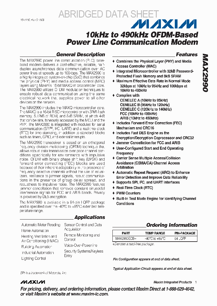 MAX2990ECB_4226717.PDF Datasheet