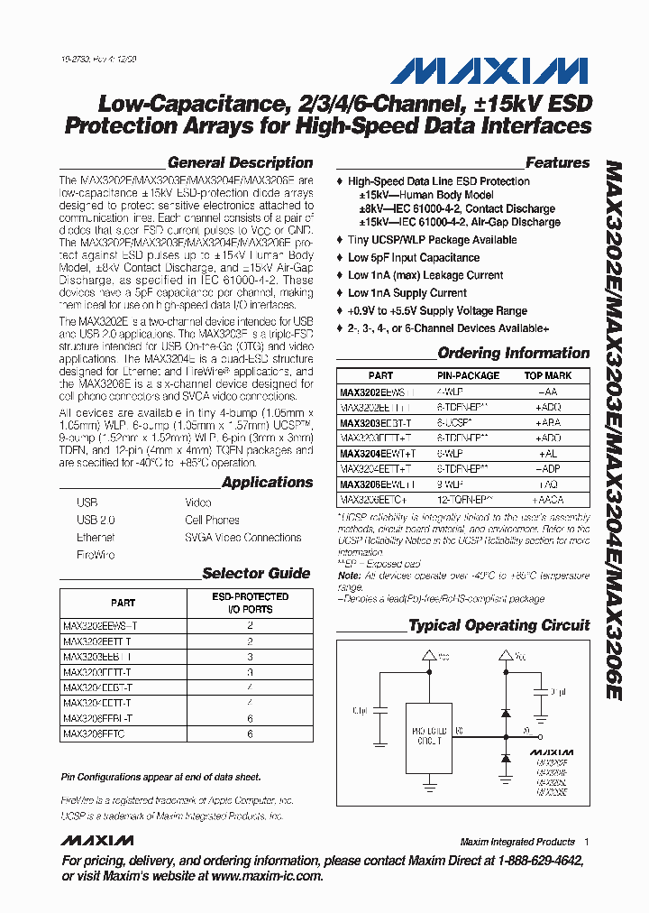 MAX3206EETC_4567198.PDF Datasheet