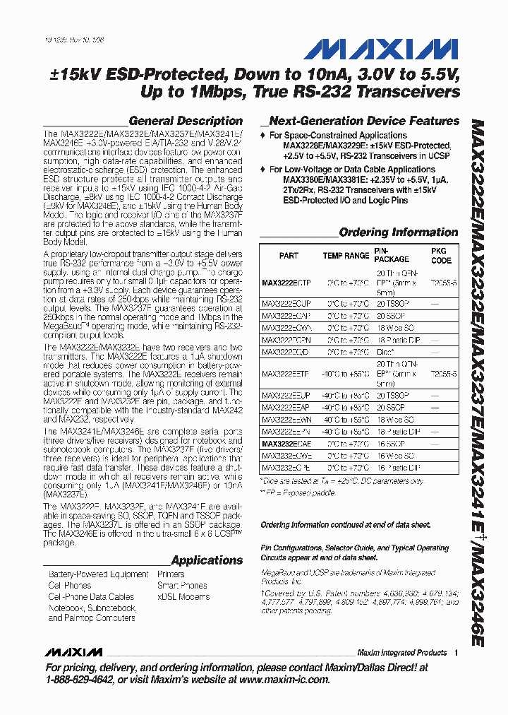 MAX3222EETP_4203632.PDF Datasheet