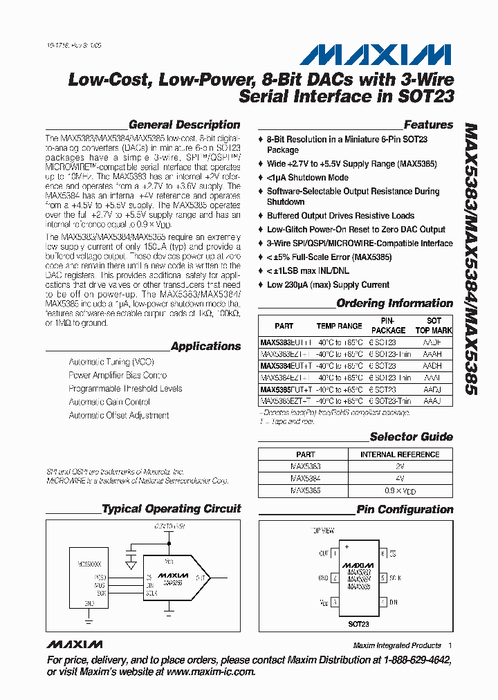 MAX5383EUTT_4527683.PDF Datasheet
