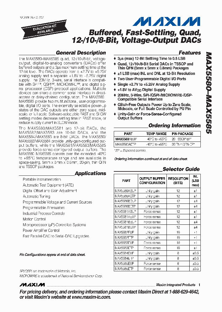MAX5580BETP_4846647.PDF Datasheet