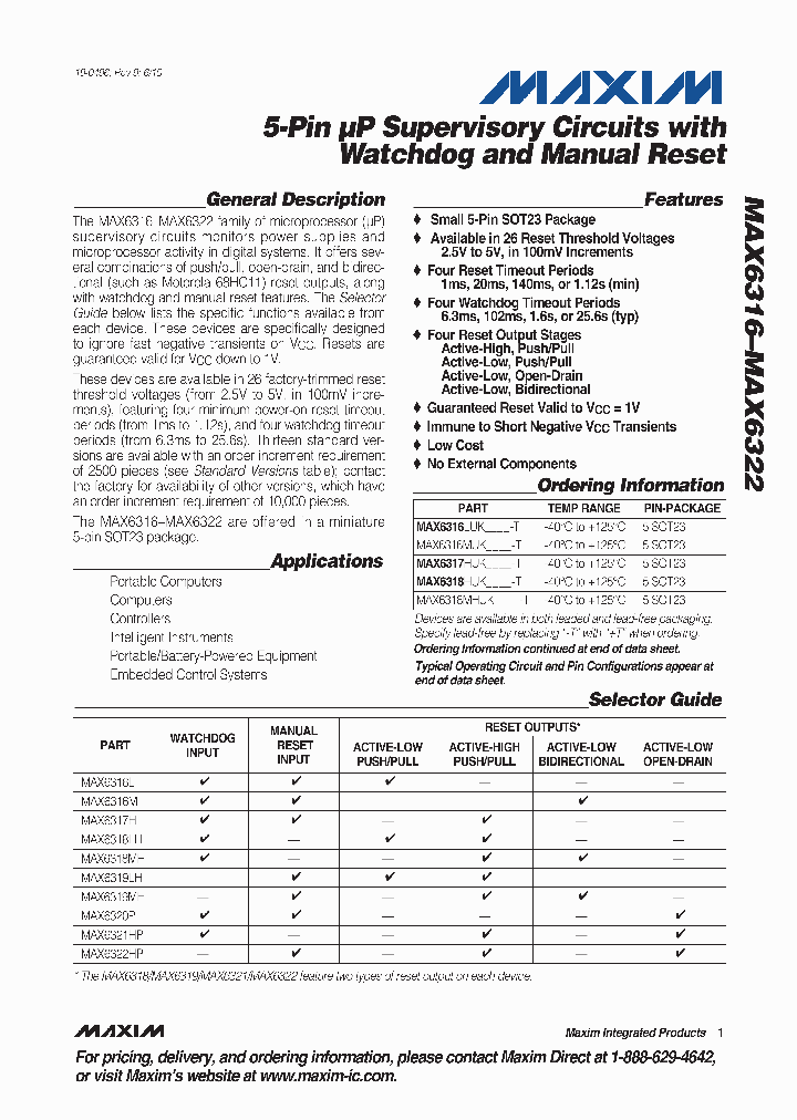MAX6319MHUK-T_4573793.PDF Datasheet