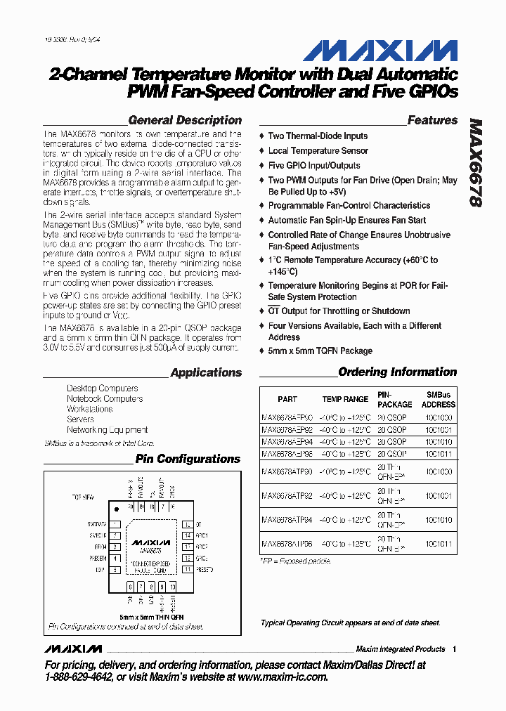 MAX6678AEP90_4175256.PDF Datasheet