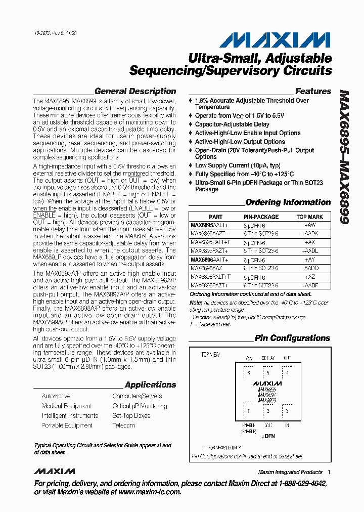 MAX6895AALTT_4548806.PDF Datasheet