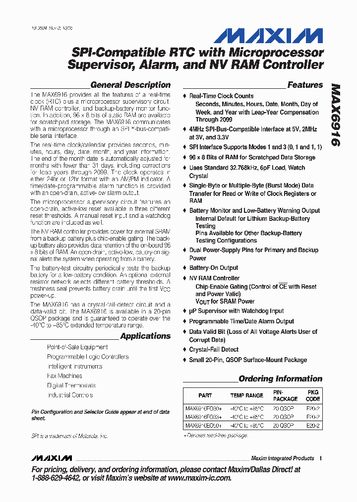 MAX6916EO30_4901197.PDF Datasheet